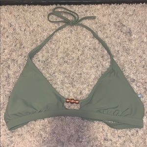 aerie green bikini top